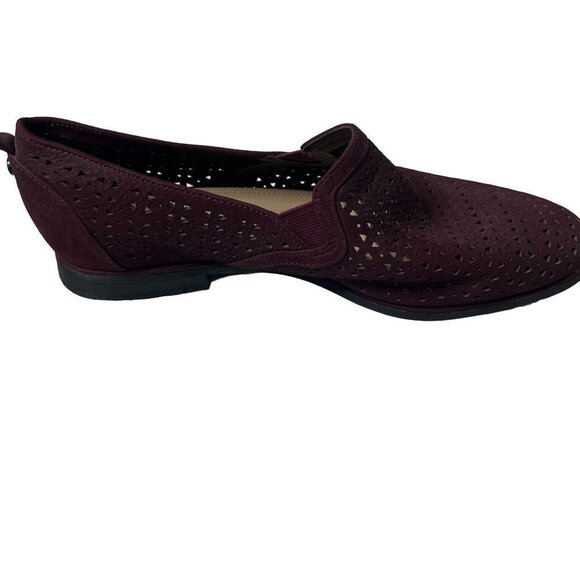 Nurture Womens Suede Slip On Flats Loafers Shoes Purple Size‎ 9.5M - Picture 7 of 8